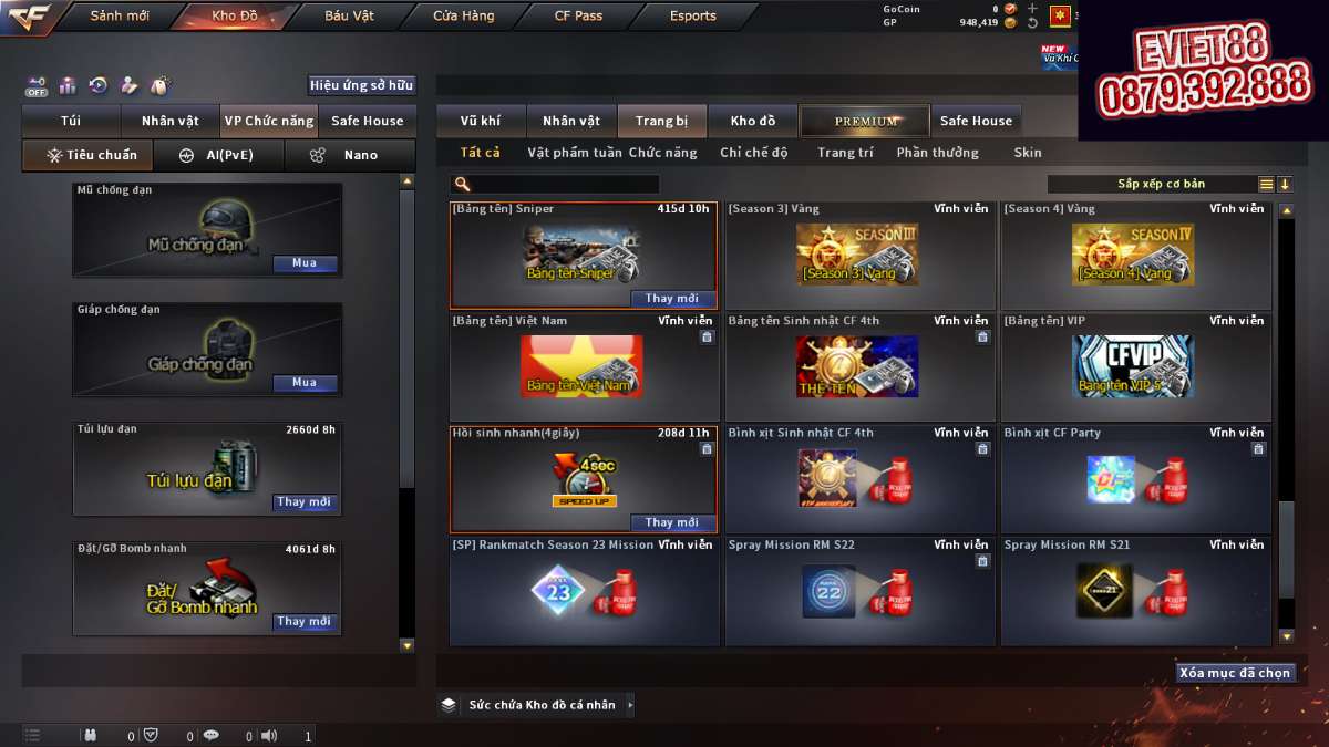 shop acc cf uy tin gia re